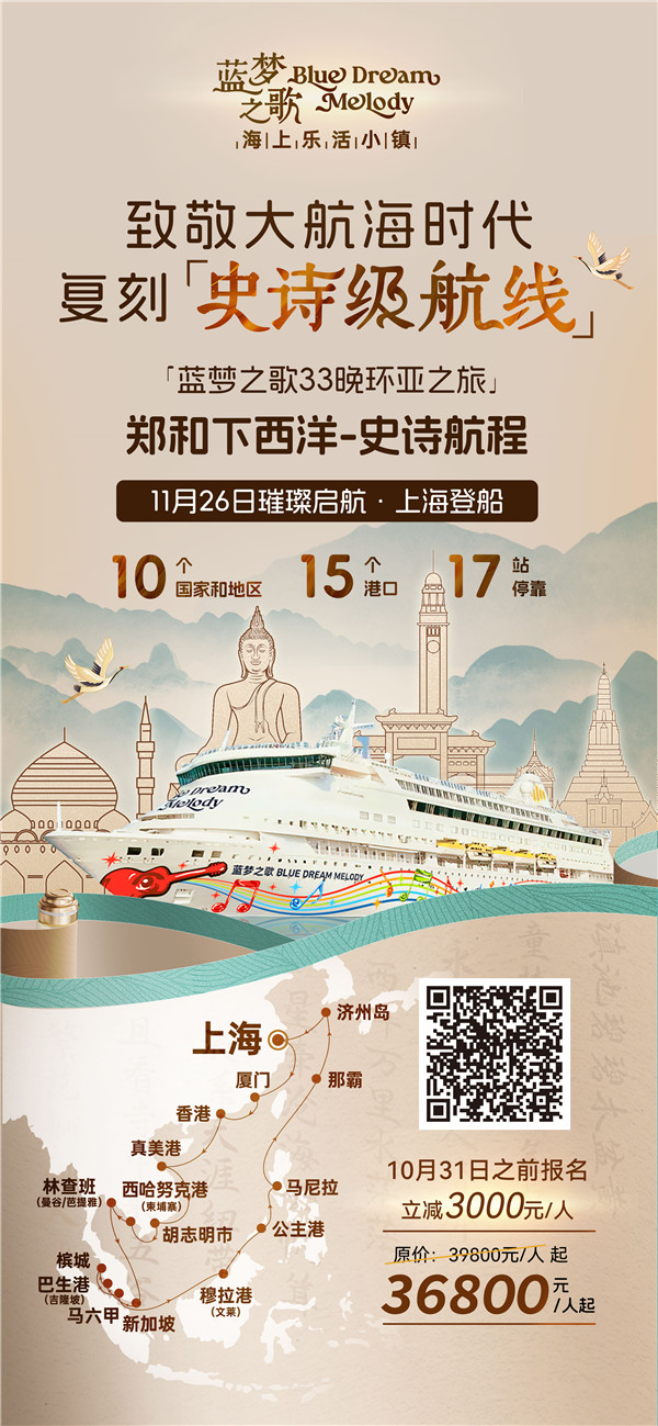 史诗(shī)下西洋(yáng) 蓝梦之哥33晚长歌行(háng)